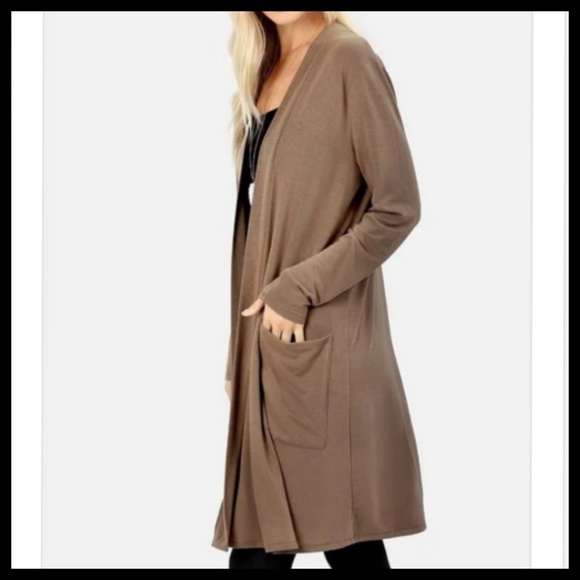 🍁 Premium Fabric Long Sleeve  Slouchy-jacket - Picture 3 of 4